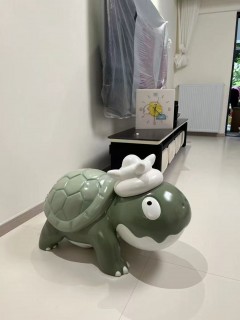 巨大石龟手办45厘米高GK客厅/室外庭院摆件